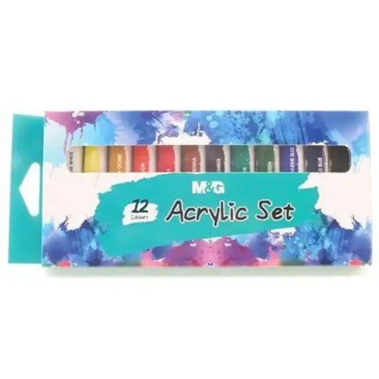 Pekanbaru M&G-12Ml Acrl Paint 12C/Set (Apln6594)