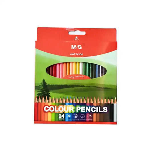 Pekanbaru M&G Hex Wooden Color Pencil 24 Color (Awp343D4)