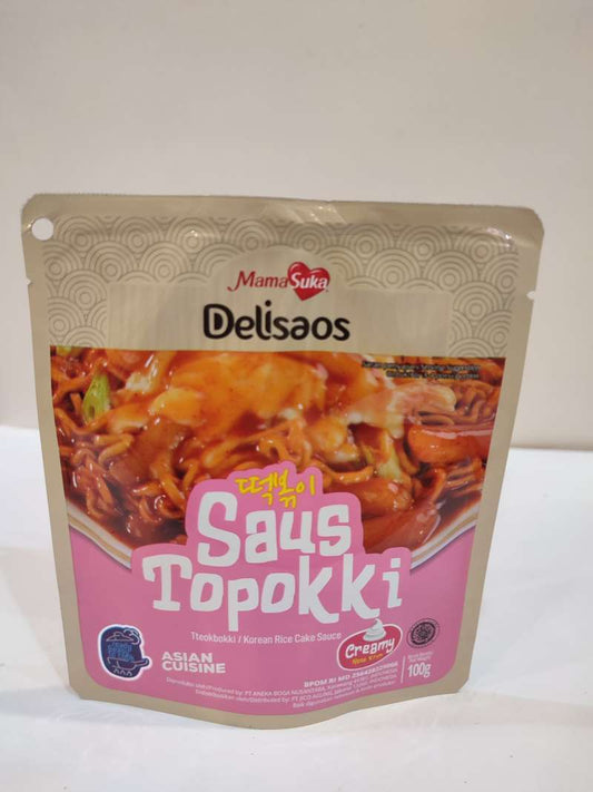 Pekanbaru Mamasuka Delisaos Topokki Creamy 100Gr S