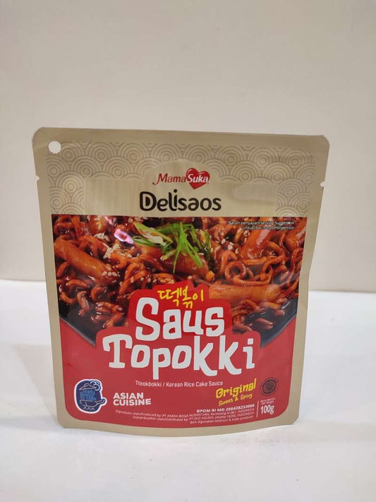 Pekanbaru Mamasuka Delisaos Topokki Original 100Gr