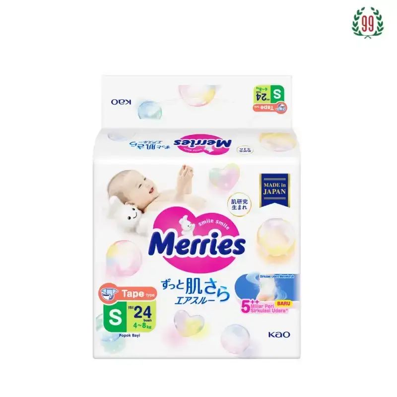 Pekanbaru MERRIES BABY DIAPERS S 24s