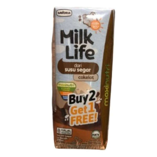 Pekanbaru Milk Life Uht Cokelat 200Ml 2+1