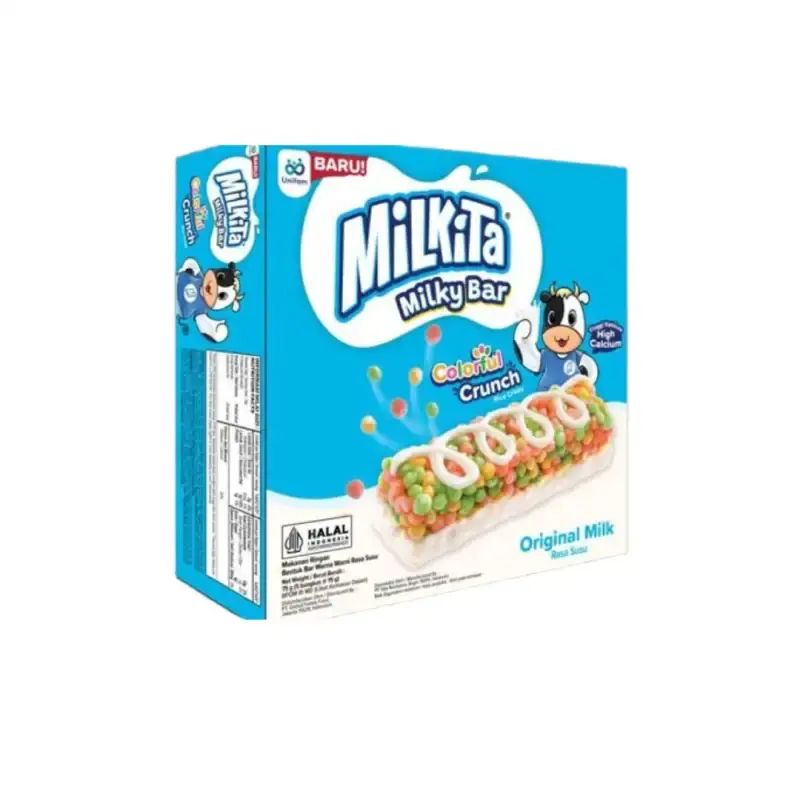 Pekanbaru Milkita Milky Bar Colorful Crunch 5X15Gr