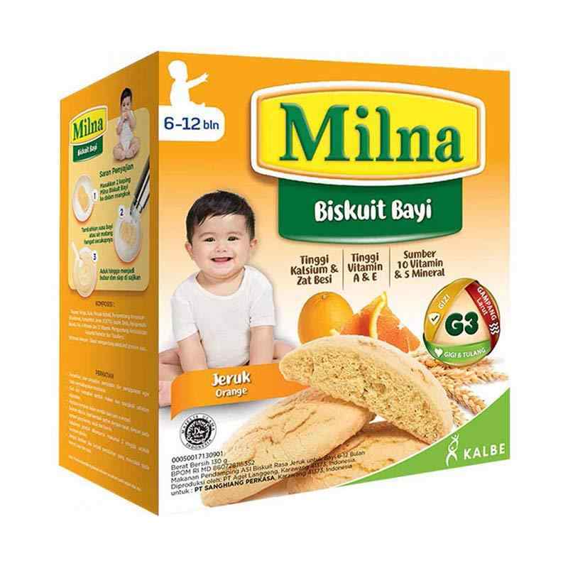Pekanbaru Milna Biskuit Dha Jeruk 110Gr Box