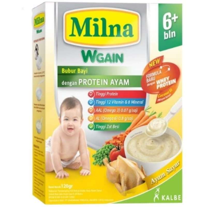Pekanbaru Milna Bubur Khusus Ayam+Sayur 120Gr Box