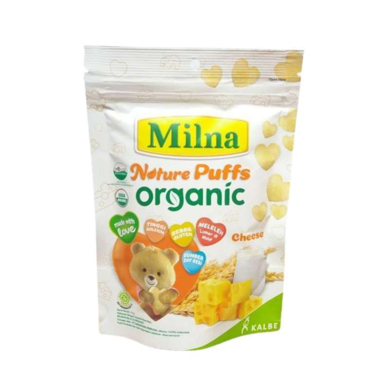 Pekanbaru Milna Nature Puff Organic Cheese 15G