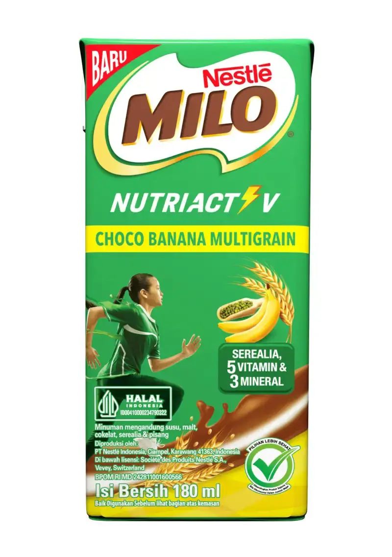 Pekanbaru Milo Uht Nutriactiv Banana 180 Ml
