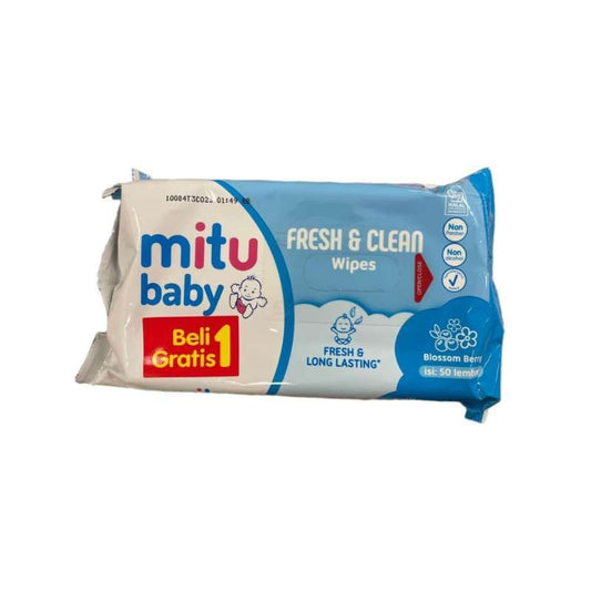 Pekanbaru Mitu F&C Wipes Blossom Berry 40S Bogof