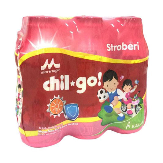 Pekanbaru Chil Go Milk Strawberry 6X130Ml