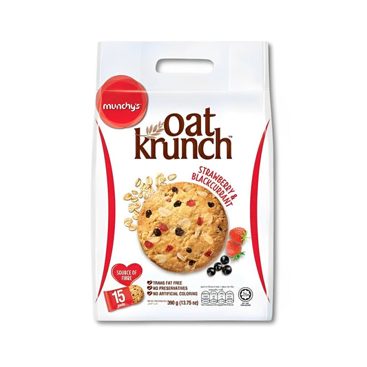 Pekanbaru Munchys Oat Krunch Straw&Bcurrant 390Gr