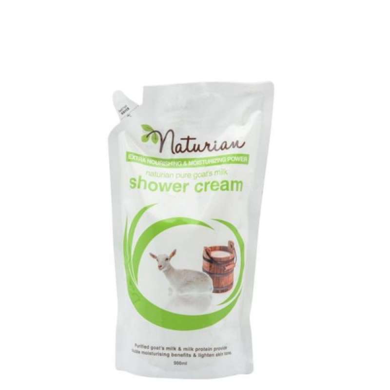 Pekanbaru Naturian shw crm pure goat milk 900ml pc