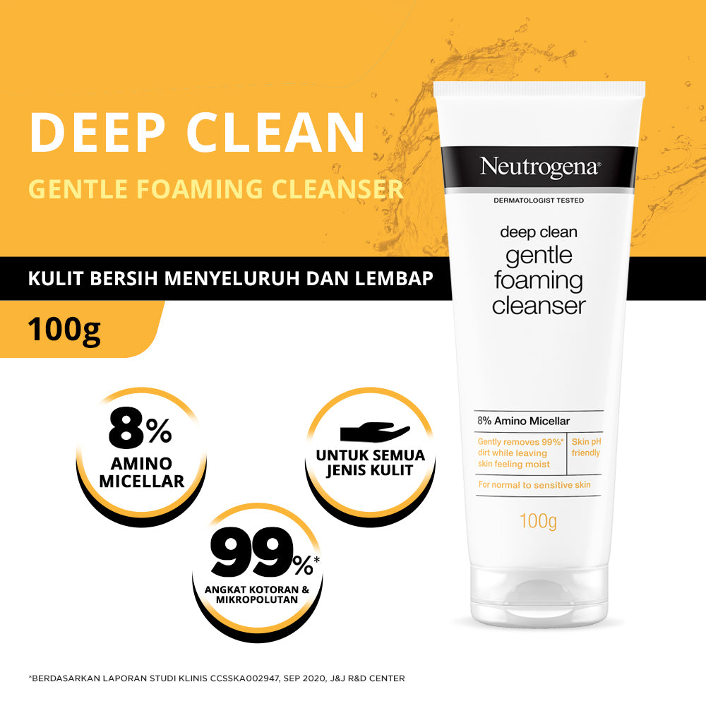 Pekanbaru Neutrogena Deep Clean Foaming Cleanser 100G