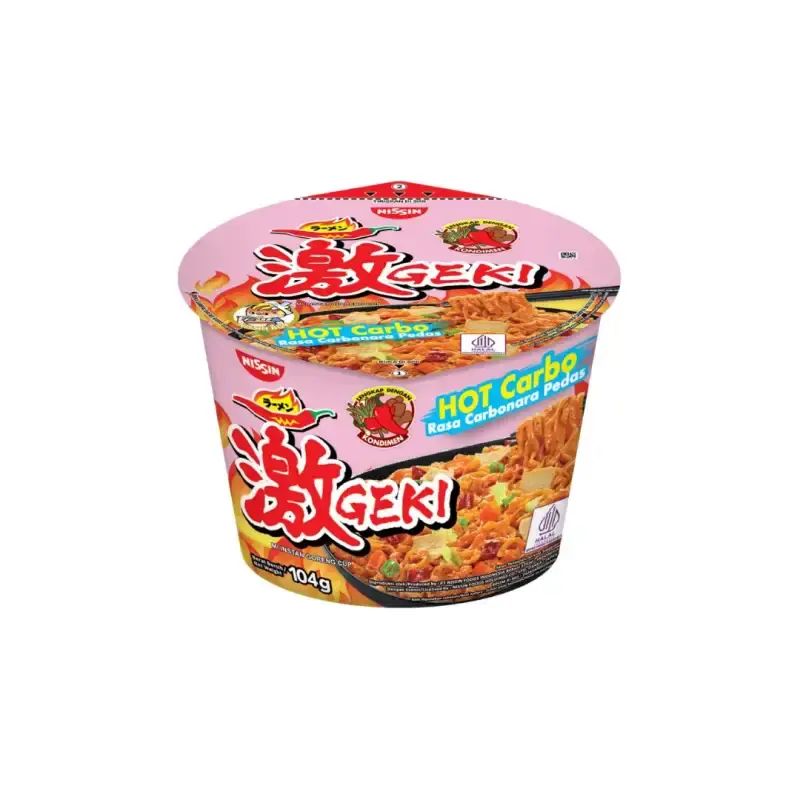 Pekanbaru Nissin Geki Bowl Hot Carbo 100G