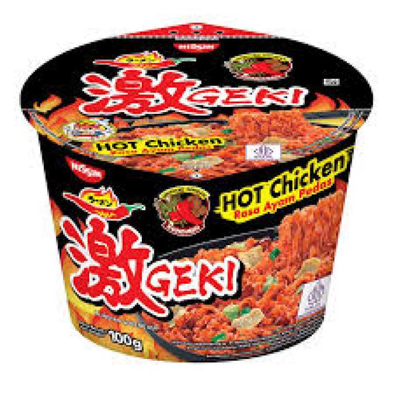 Pekanbaru Nissin Geki Bowl Hot Chicken 100G