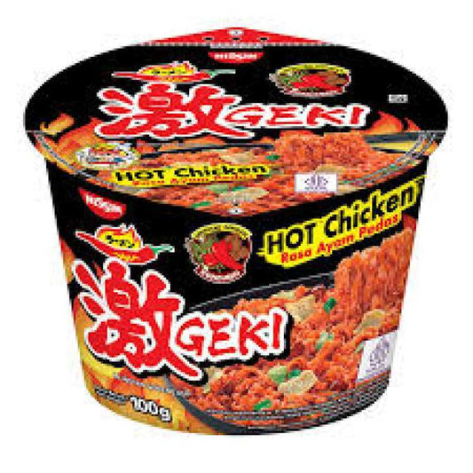 Pekanbaru Nissin Geki Bowl Hot Chicken 100G