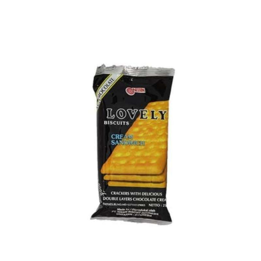 Pekanbaru Nissin Lovely Chocolate Cream 10X25Gr