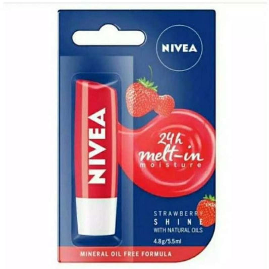 Pekanbaru Nivea Lip Care Strawberry 4.8Gr