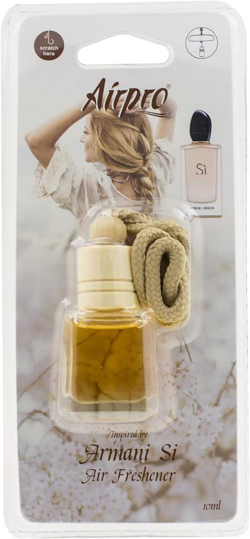 Pekanbaru AIRPRO PERFUME GLASS BOTTLE-ARMANI SI 10