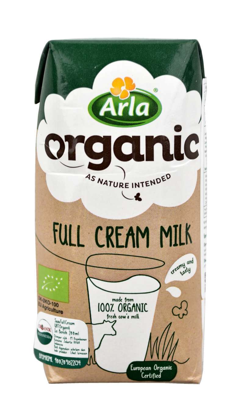 Pekanbaru Arla Full Cream Milk Uht Organic 200Ml