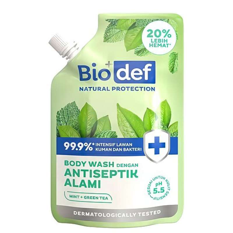 Pekanbaru BIODEF B/WASH MINT + GREEN TEA 400ML PCH