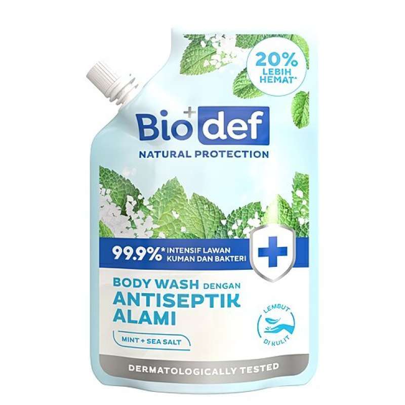 Pekanbaru BIODEF B/WASH MINT + SEA SALT 400ML PCH