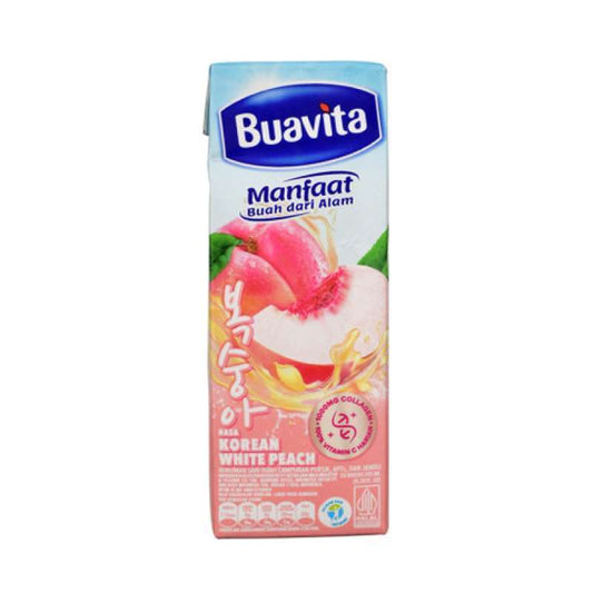 Pekanbaru Buavita Korean White Peach 245Ml