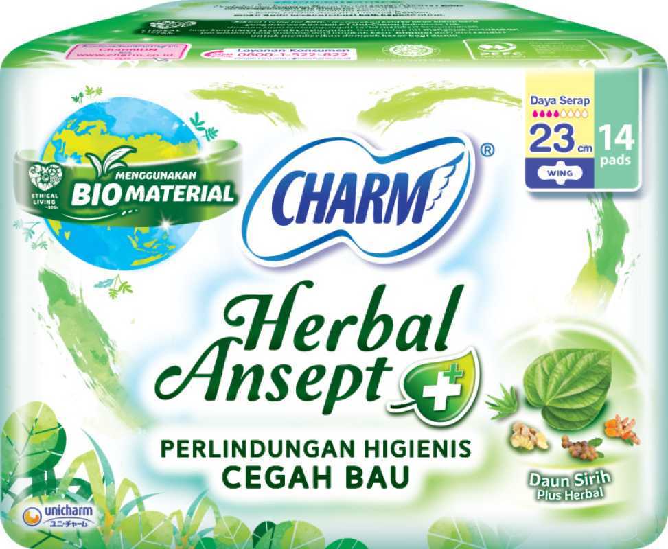 Pekanbaru CHARM HERBAL ANSEPT+W14P BIO 14s