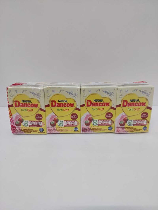 Pekanbaru Dancow Strawberry Fortigro Uht 4X110Ml