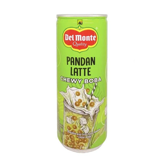 Pekanbaru Delmonte Pandan Latte Chewy Boba 240Ml