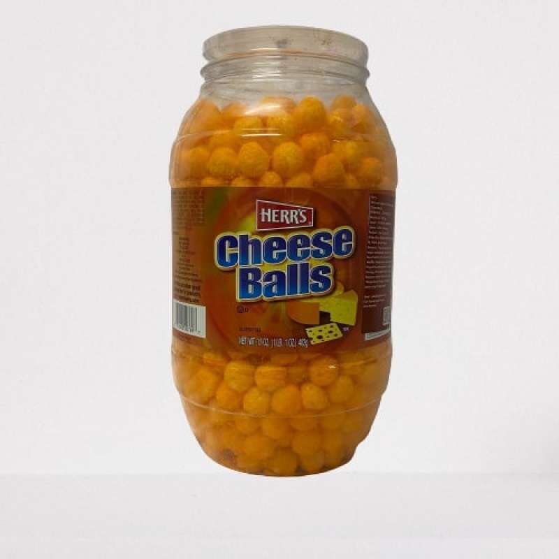 Pekanbaru Herrs Cheese Ball Barrel 17 Oz Jar