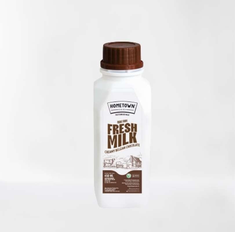 Pekanbaru Home Town Fresh Milk Coklat 400Ml Botol