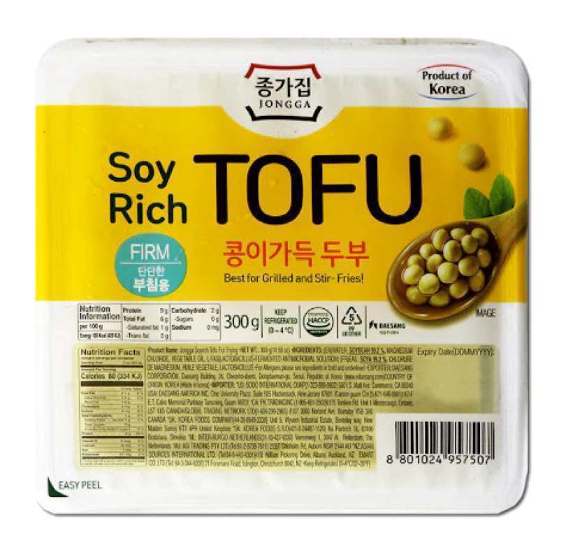 Pekanbaru Jongga Soy Rich Tofu For Frying 300Gr