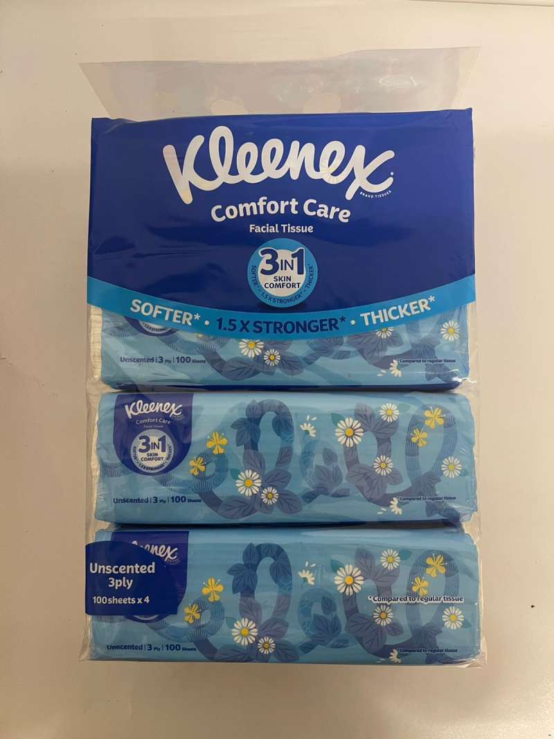 Pekanbaru Kleenex Comport Facial Tissue 4X100S 3Pl