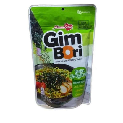 Mamasuka Gim Bori Dried Seaweed Sprinkles, Rumput Laut Rasa Original, Pedas, Extra Spicy, & Bulgogi