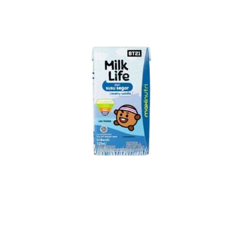 Pekanbaru Milk Life Uht Kids Vanilla 115Ml