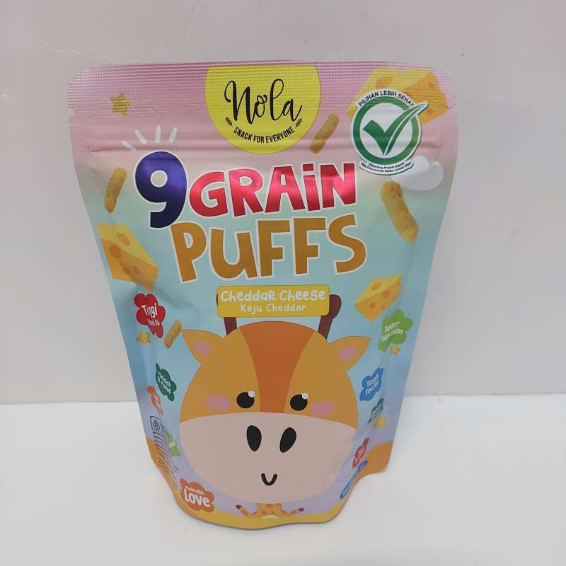 Pekanbaru Nola 9 Grain Puffs Cheddar Cheese 25Gr