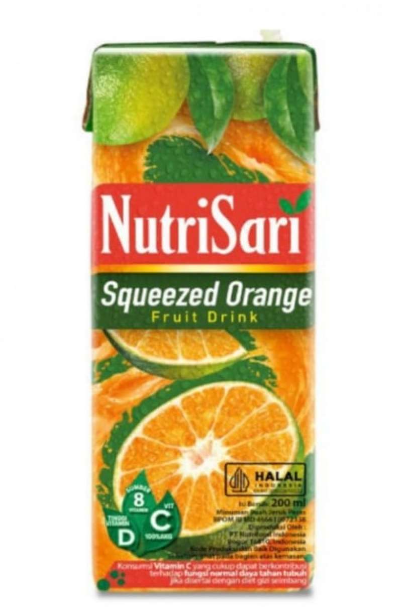Pekanbaru Nutrisari Squeezed Orange 200Ml Tta