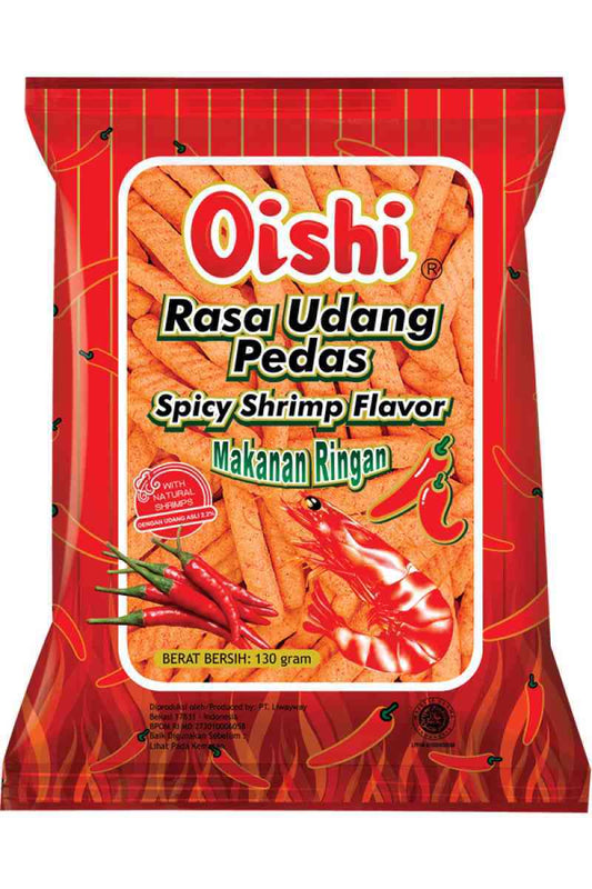 Pekanbaru Oishi Rasa Udang Pedas 130Gr