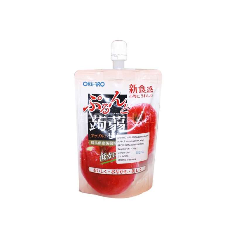 Pekanbaru Orihiro Apple Konjaku Drink Jelly 130G