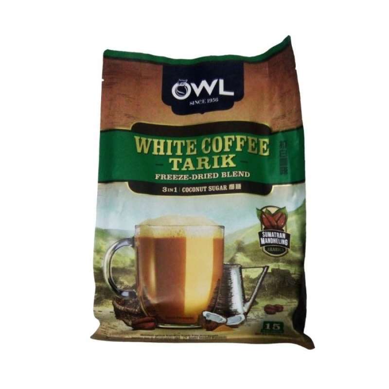Pekanbaru Owl White Coffee Tarik 3In1 Coconut Sugar [15 Pcs]