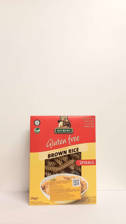 Pekanbaru San Remo Gf Brown Rice Spirals 250Gr