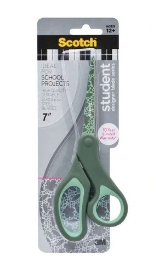 Pekanbaru Scotch Student Scissor 7" Green & Pink