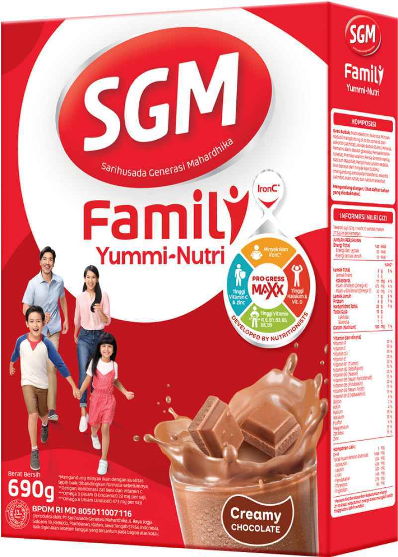 Pekanbaru Sgm Yummi-Nutri Creamy Chocolate 690G