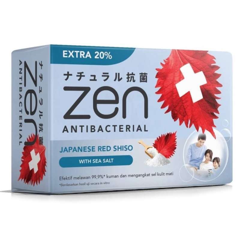 Pekanbaru ZEN BAR SOAP SHISO&SEA SALT 4X80GR