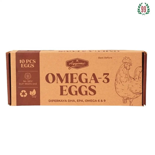 Pekanbaru Ayyomi Omega 3 Eggs 10 Pieces