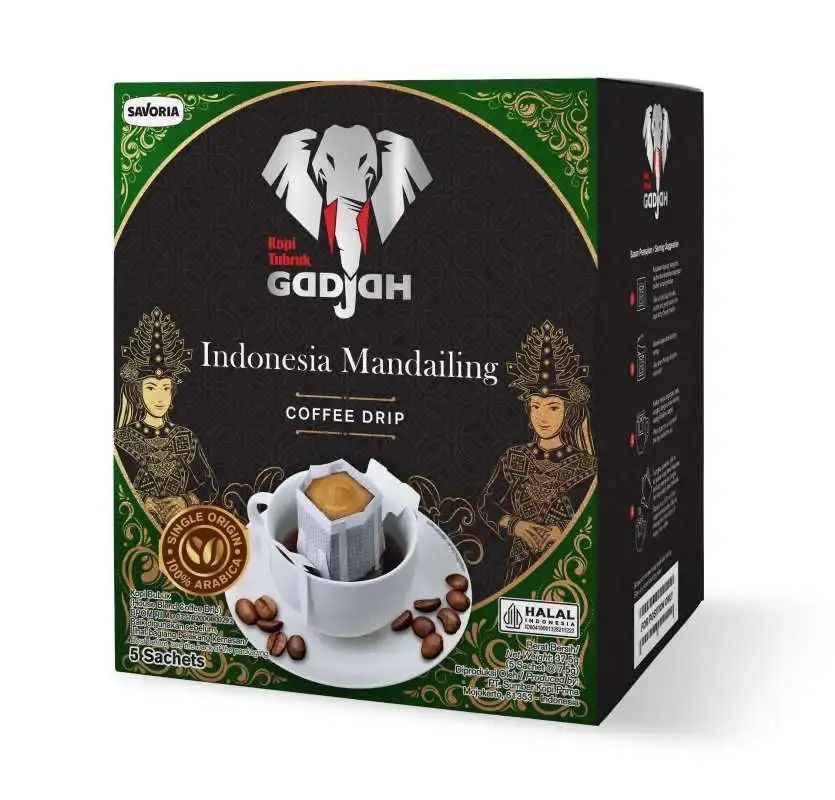 Pekanbaru Gadjah Kopi Tubruk Drip Mandailing (5X 7,5 Gr)