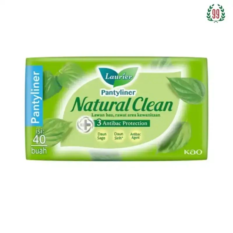 Pekanbaru LAURIER PANTYLINER NATURAL CLEAN 40'S
