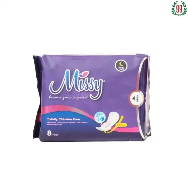 Pekanbaru MISSY SANITARY SUPER NIGHT 335MM 8 PADS