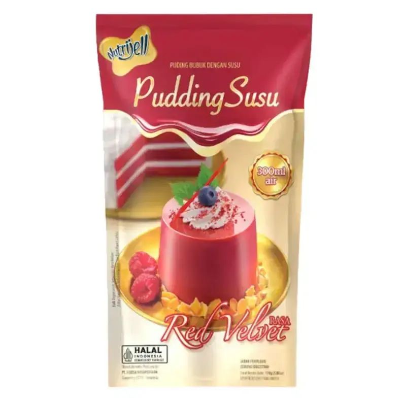 Pekanbaru Nutrijell Pudding Susu Red Velvet 110Gr