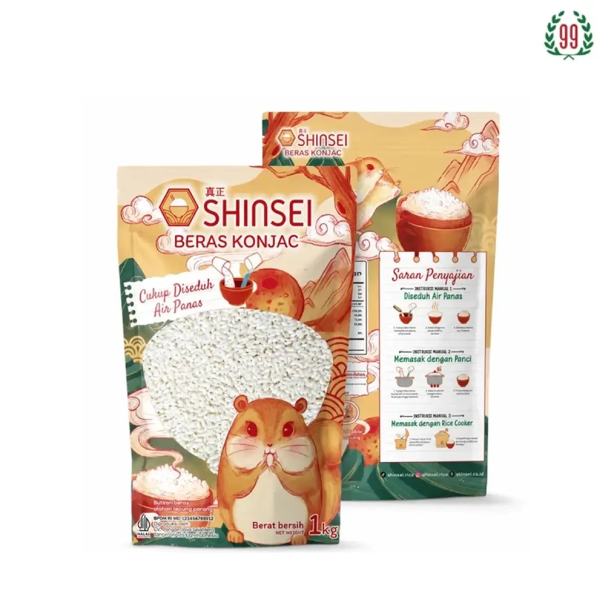 Pekanbaru Shinsei Konjac Rice 1Kg